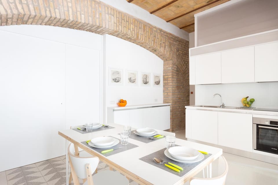 Kitchen or kitchenette, Living room, Dining area