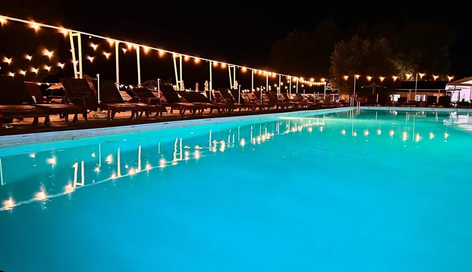 Night, Swimming pool