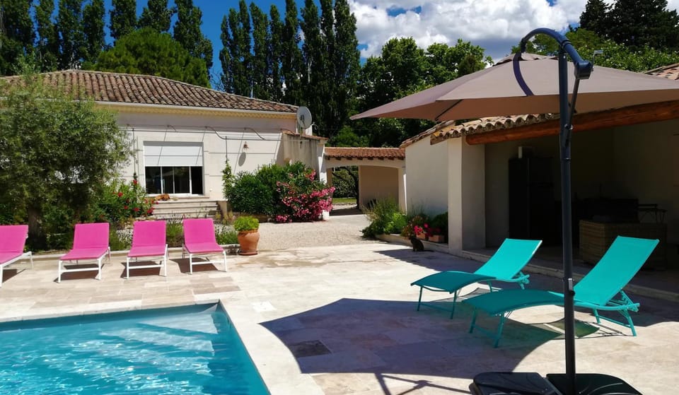 Garden, Pool view, sunbed