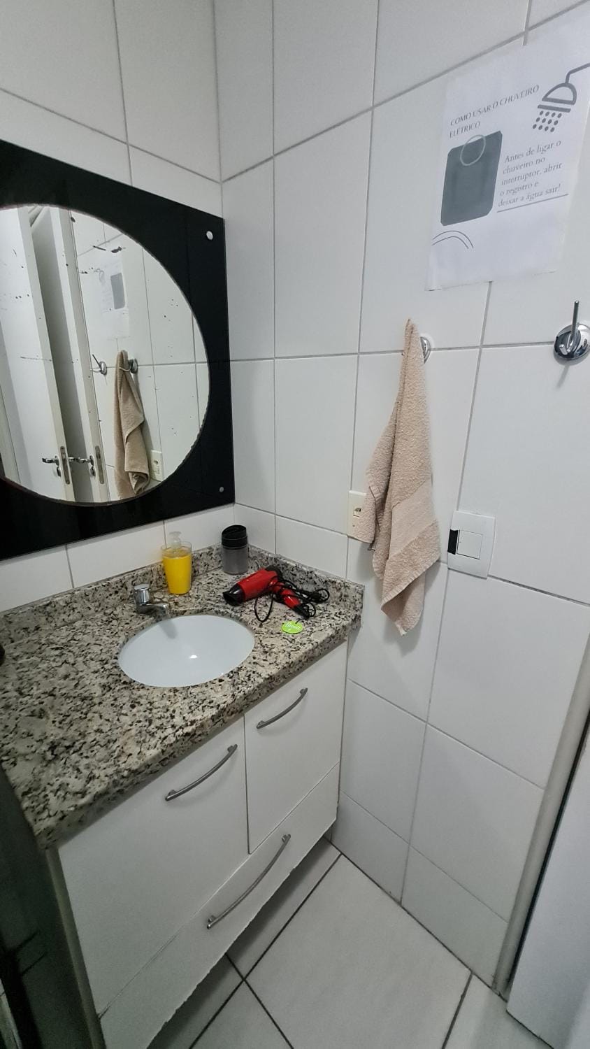 Bathroom, hair dryier, towels