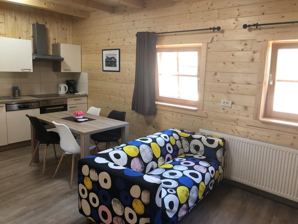 Kitchen or kitchenette, Living room, Dining area