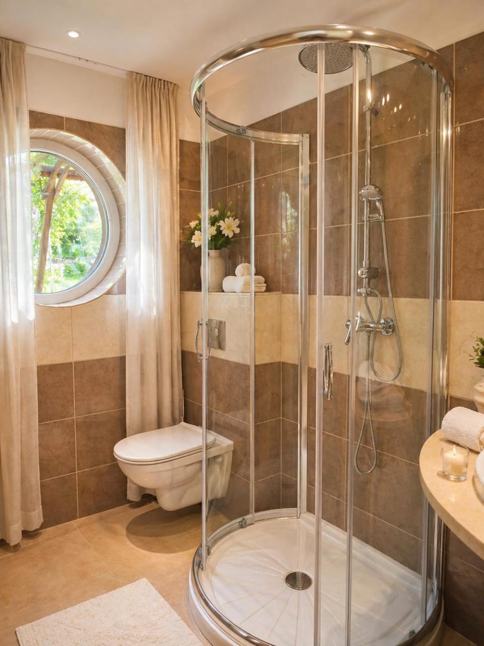Shower, Toilet, Bathroom, towels