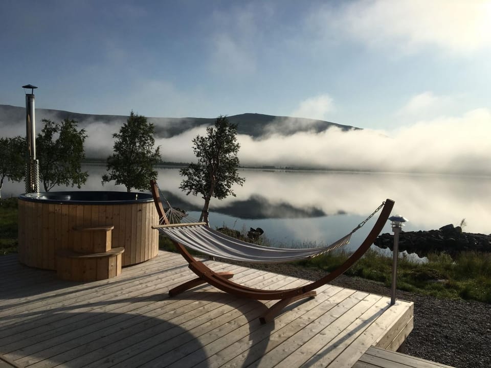 Property building, Summer, Hot Tub