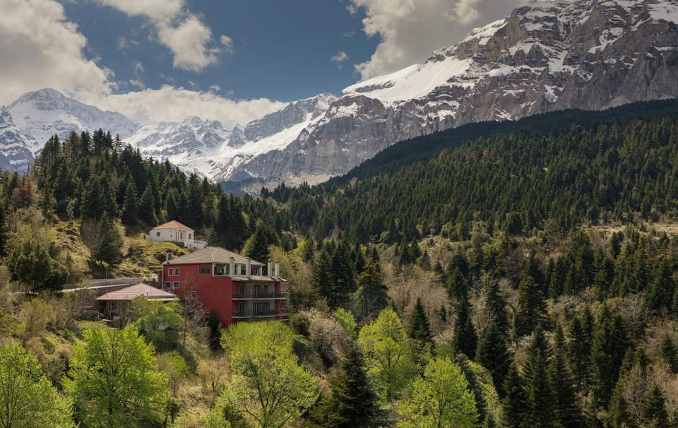 Property building, Natural landscape, Mountain view