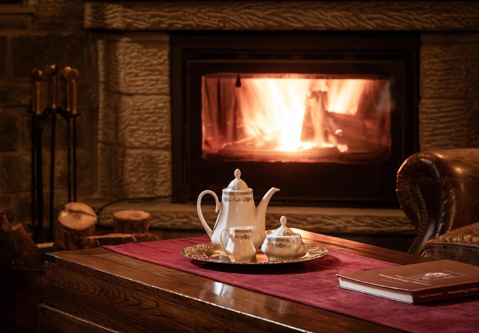 Coffee/tea facilities, fireplace