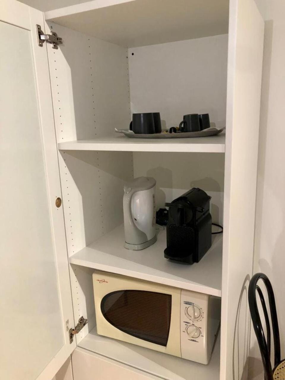 Kitchen or kitchenette, minibar, wardrobe
