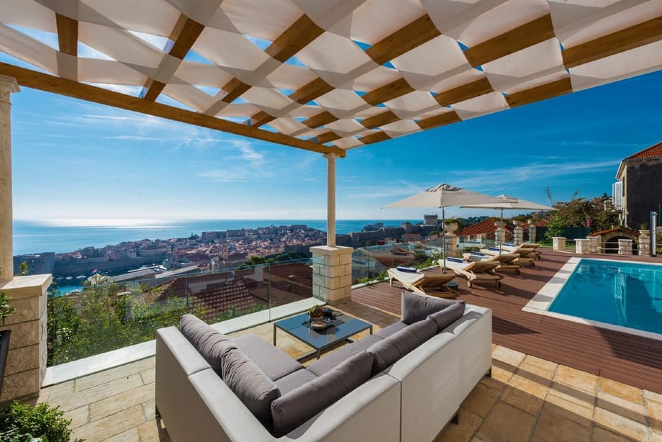 Patio, Pool view