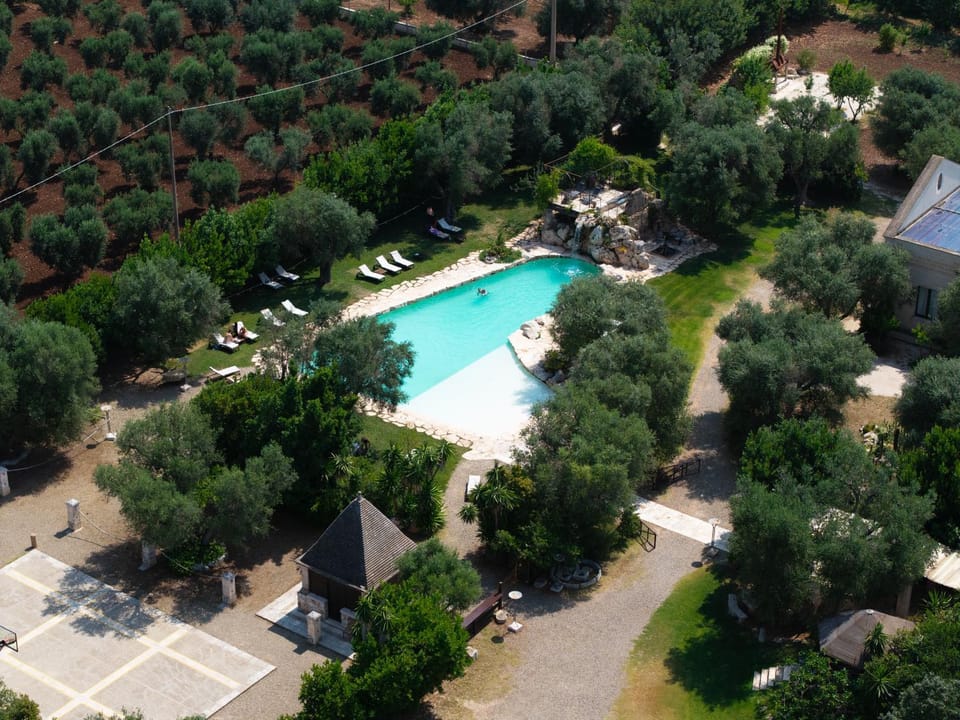 Property building, Day, Natural landscape, Bird's eye view, Pool view, Swimming pool, Swimming pool