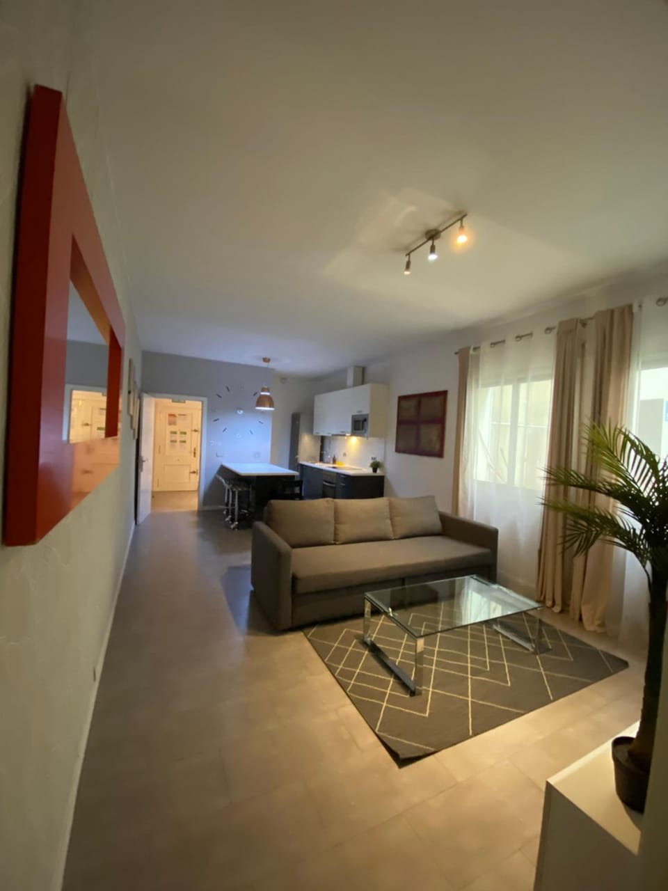 Kitchen or kitchenette, Living room, Photo of the whole room, Dining area