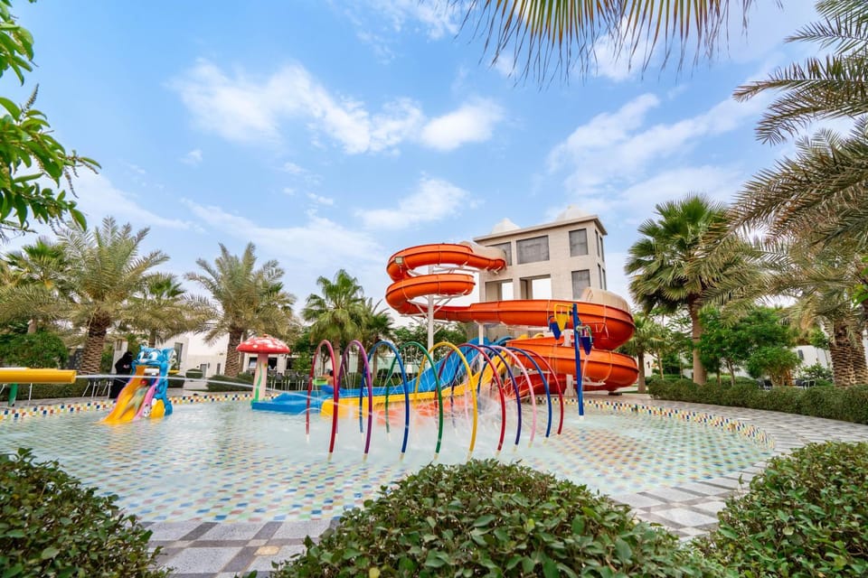 Day, Natural landscape, Children play ground, Garden, Aqua park, Garden view, Pool view, Swimming pool