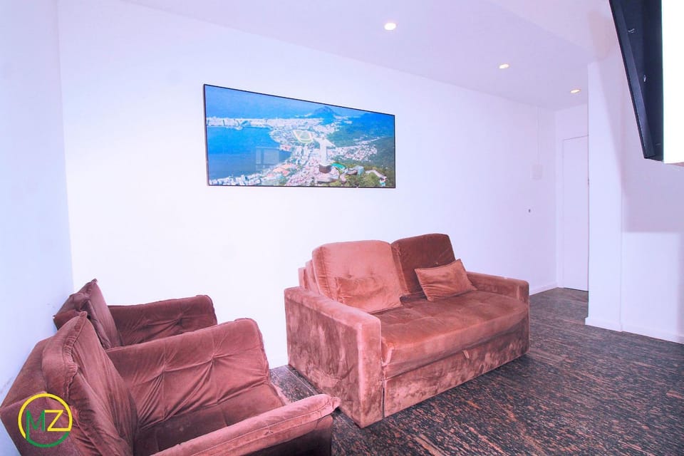 Living room with 2 bathrooms for 4 people Apartment in Rio de Janeiro