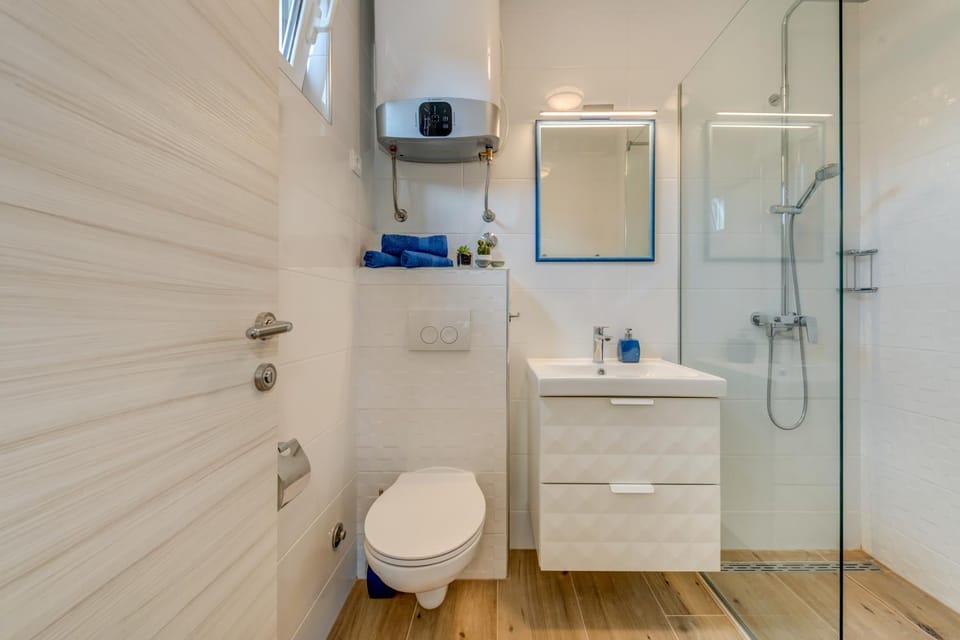 Shower, Toilet, Bathroom, towels