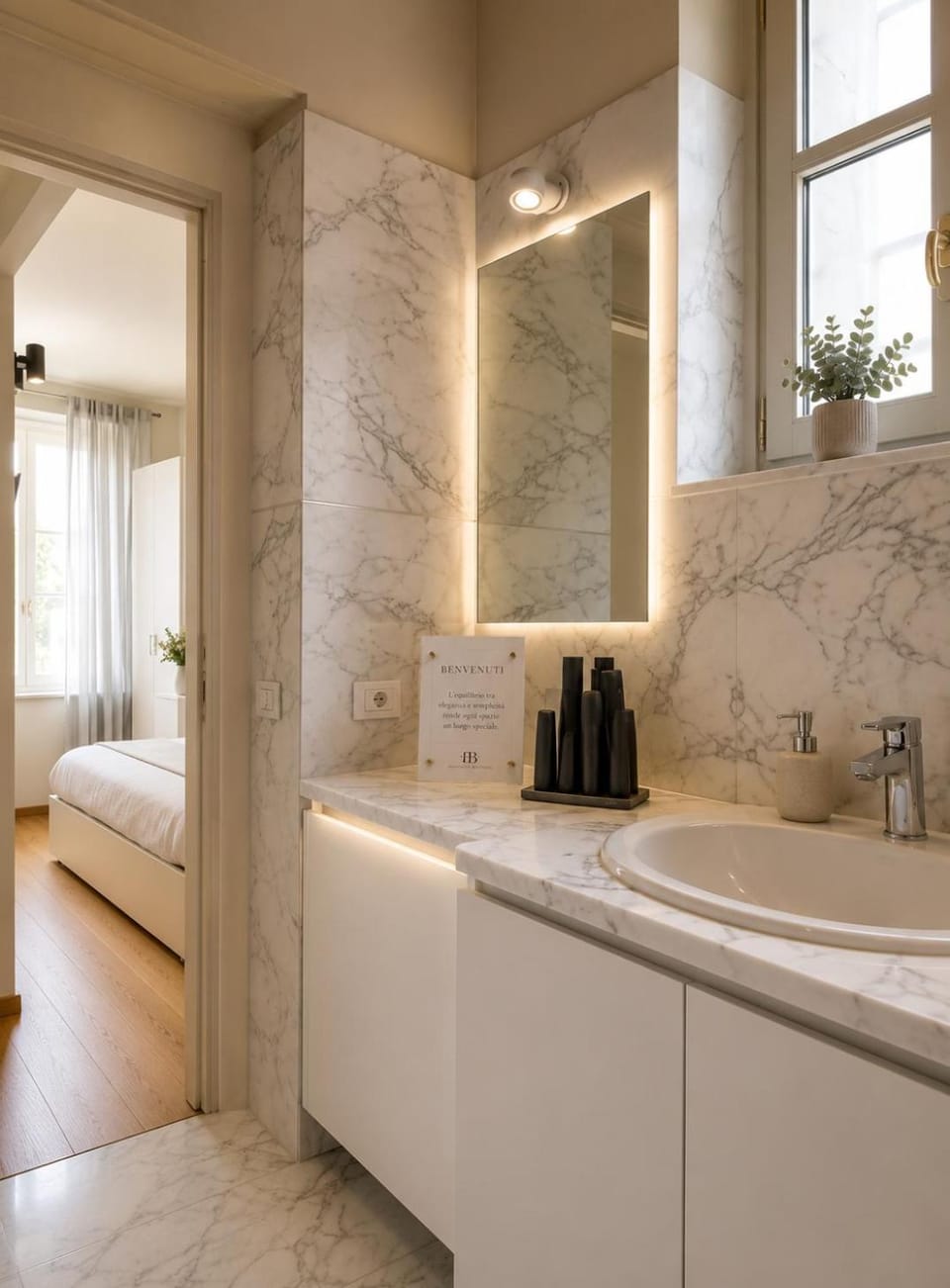 Bathroom, towels