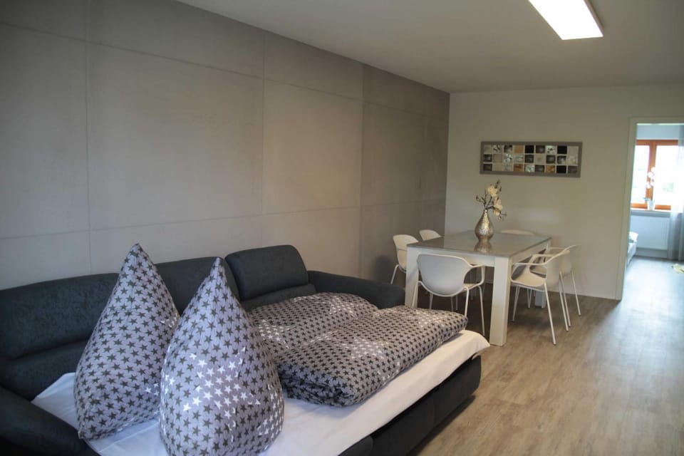 Photo of the whole room, Seating area, Dining area