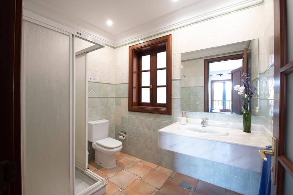 Shower, Bathroom, hair dryier, towels