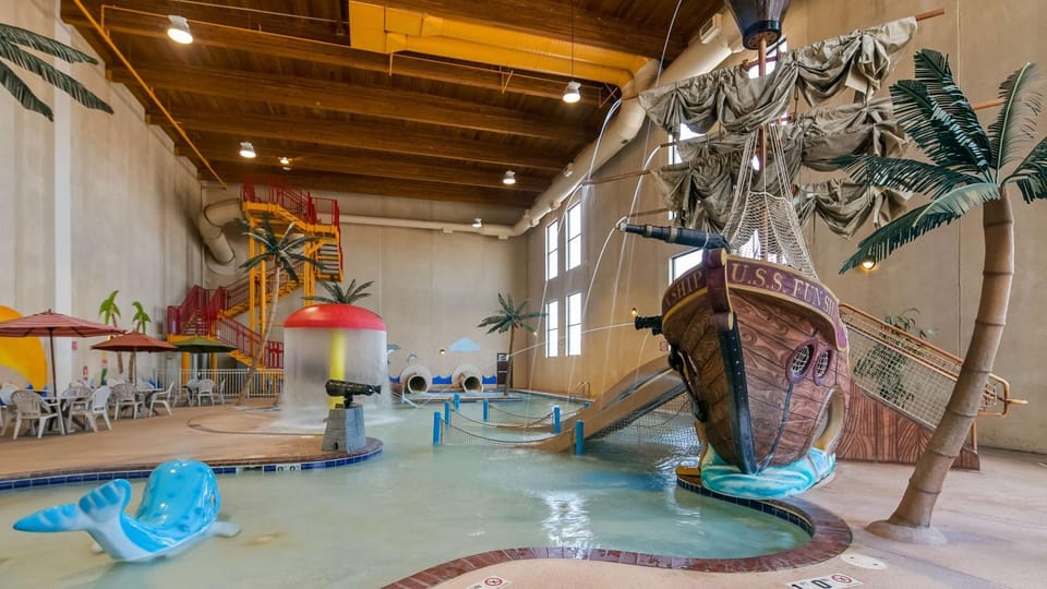 Aqua park, On site
