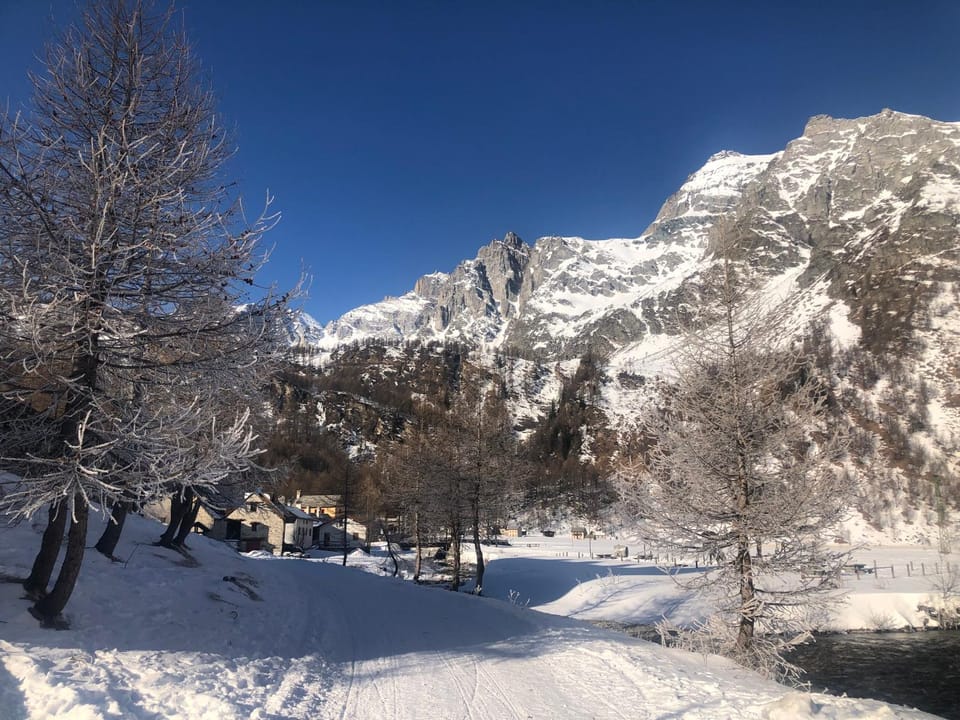 Natural landscape, Winter, Hiking, Mountain view