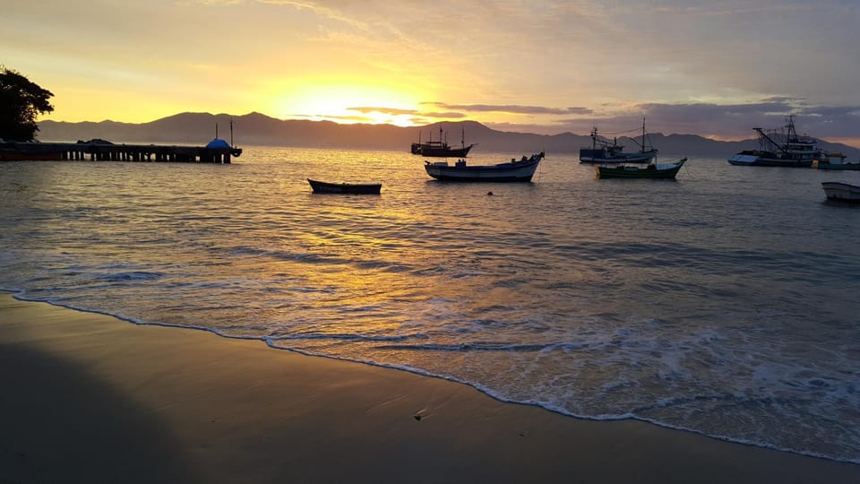 Natural landscape, Beach, Sunset