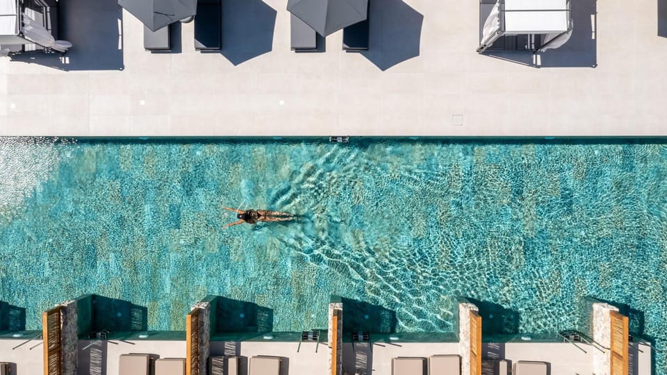Property building, Day, View (from property/room), Balcony/Terrace, Pool view, Swimming pool