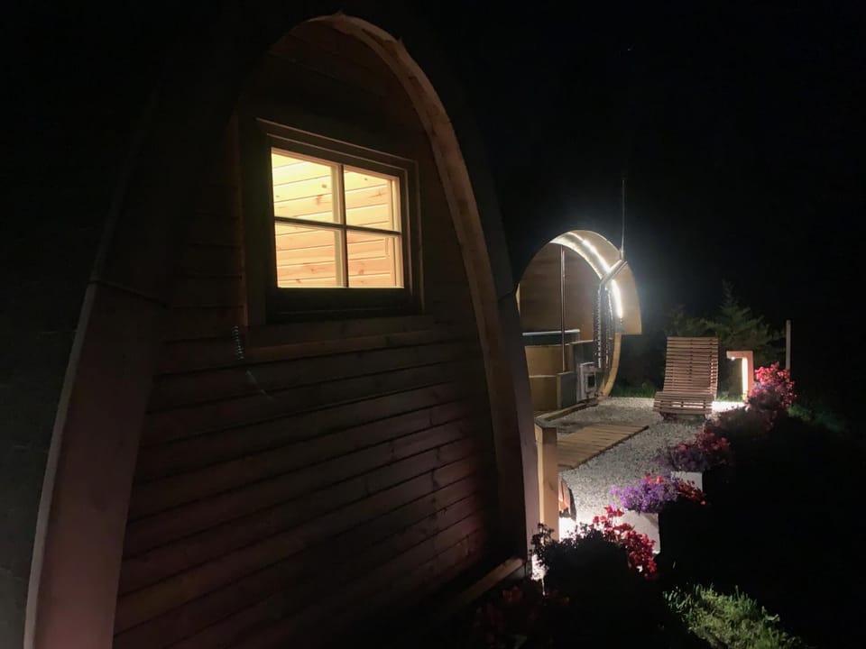 Night, Garden, Hot Tub, Garden view
