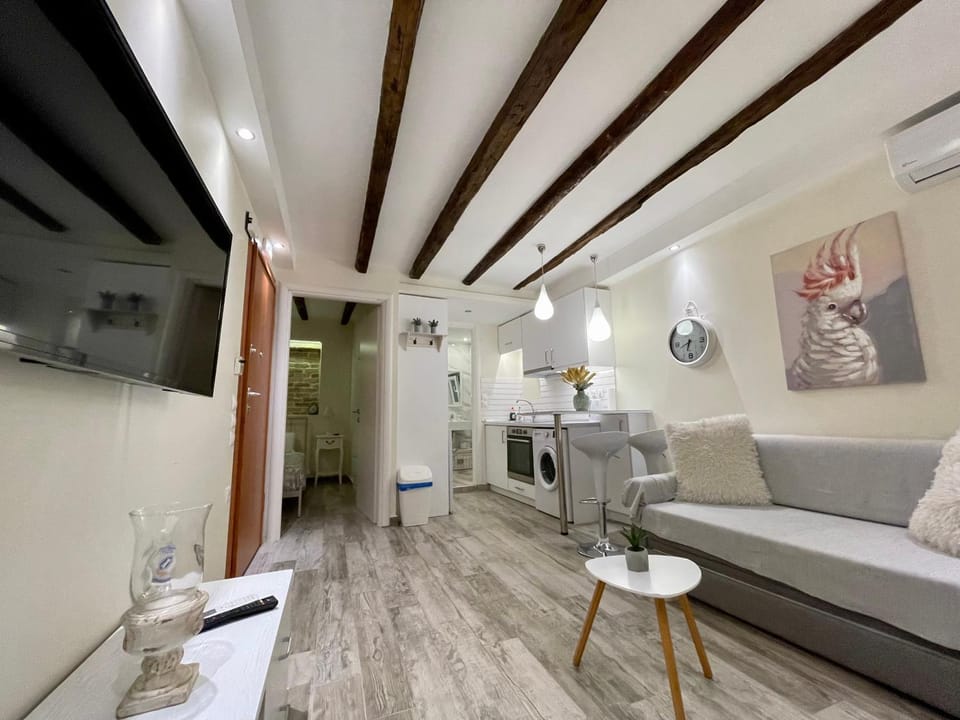 TV and multimedia, Kitchen or kitchenette, Living room, Seating area