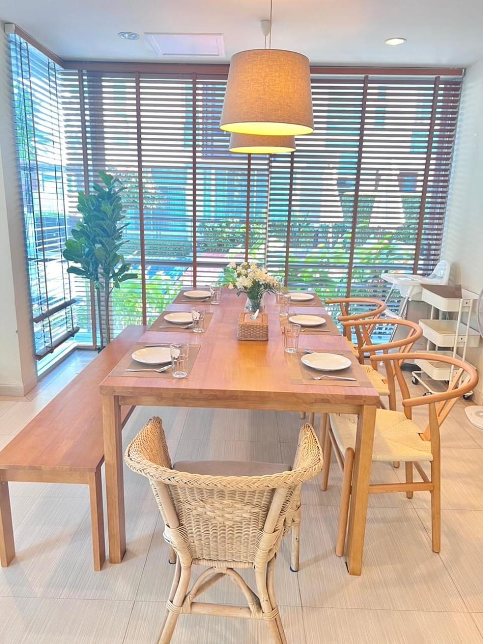 Dining area, Garden view, Pool view