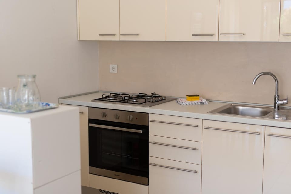 Kitchen or kitchenette, dishwasher