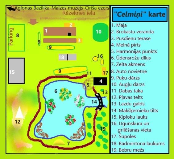 Idilliska Latgaliešu lauku māja ar melno pirti House in Latvia