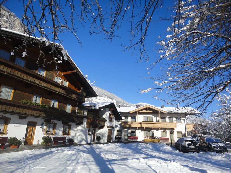 Facade/entrance, Winter, On site