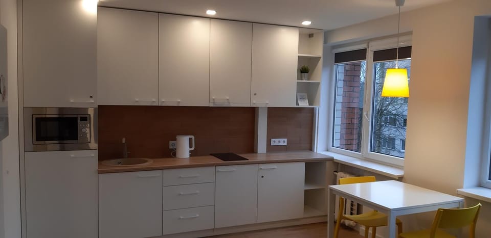 Dining area, minibar, stove