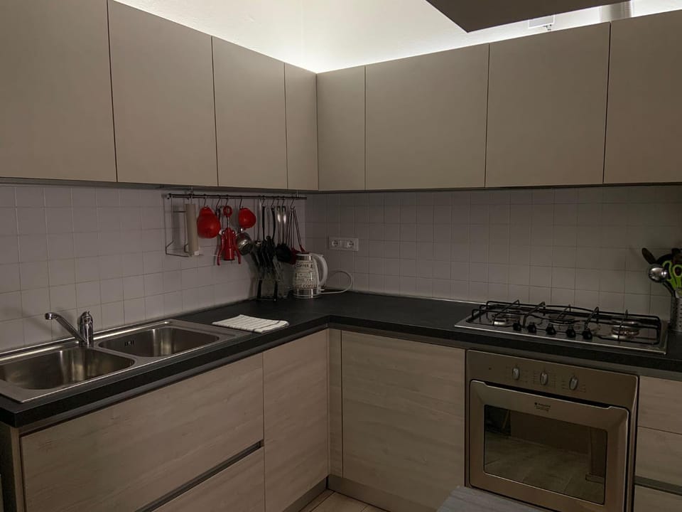 Kitchen or kitchenette, dishwasher