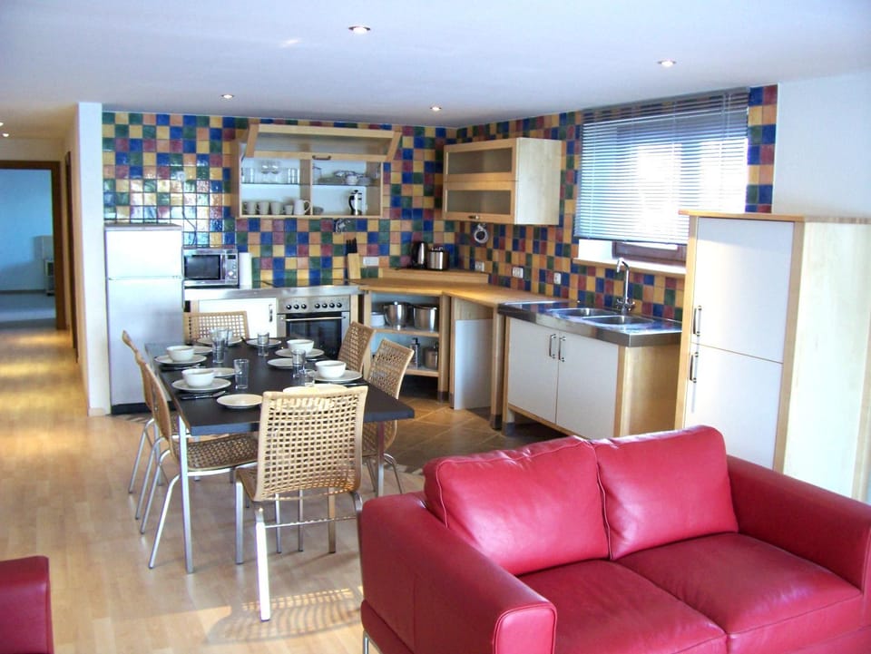 Kitchen or kitchenette, Living room, Dining area