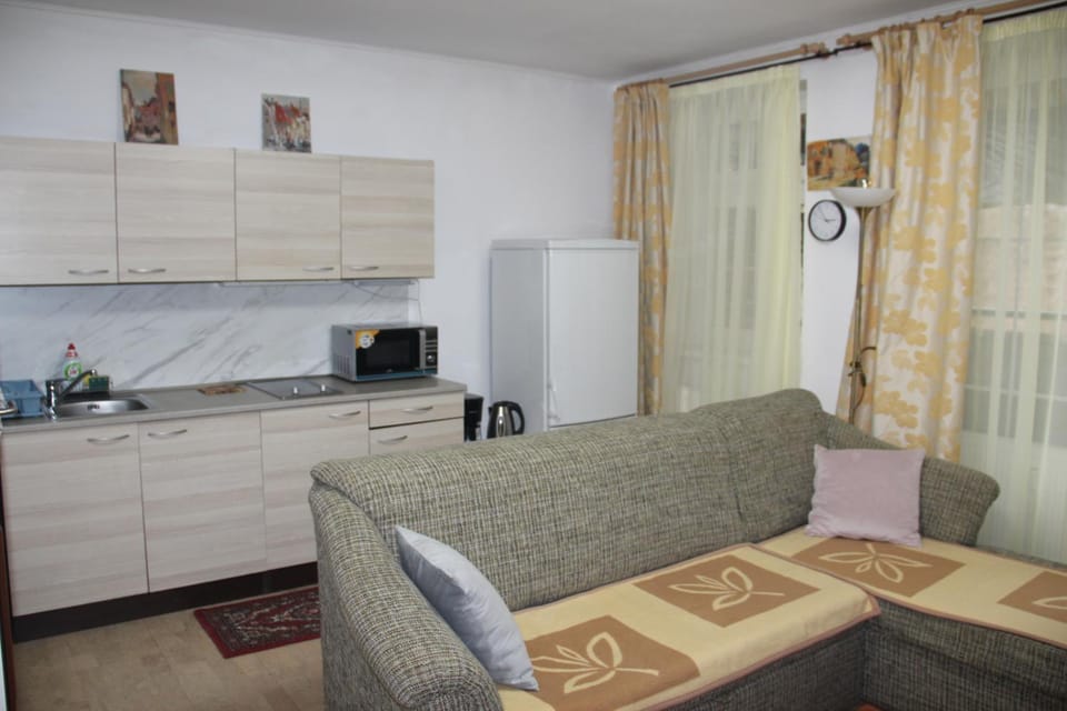 Kitchen or kitchenette, Living room, Seating area, kitchen