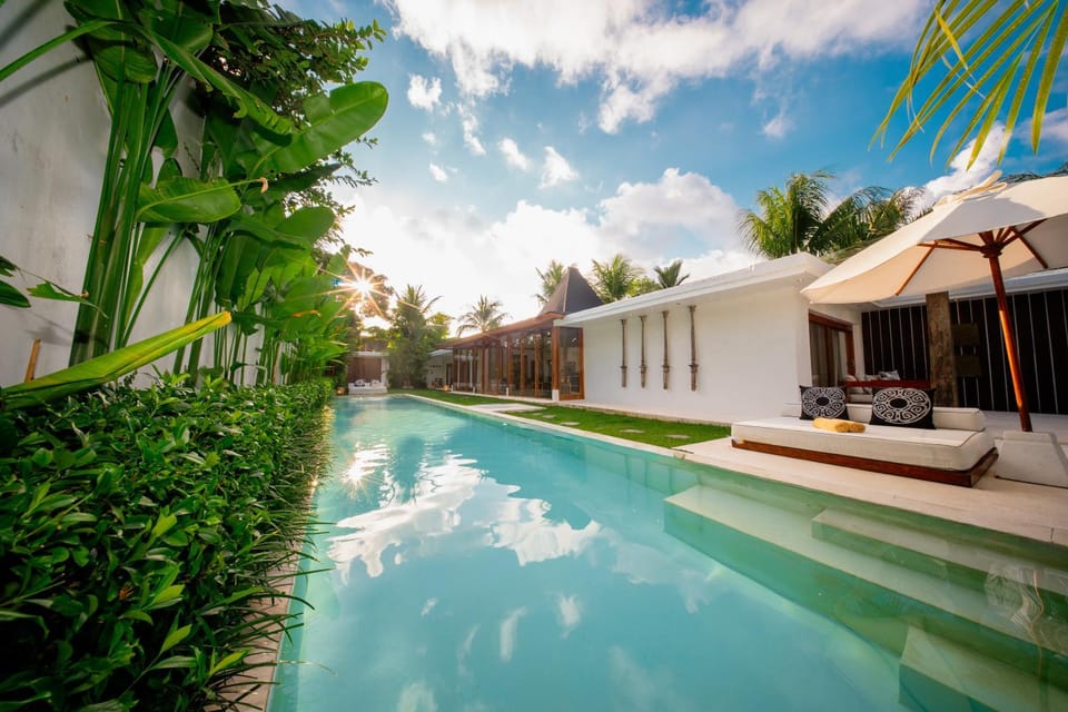 Property building, Garden, Garden view, Pool view, Swimming pool, sunbed