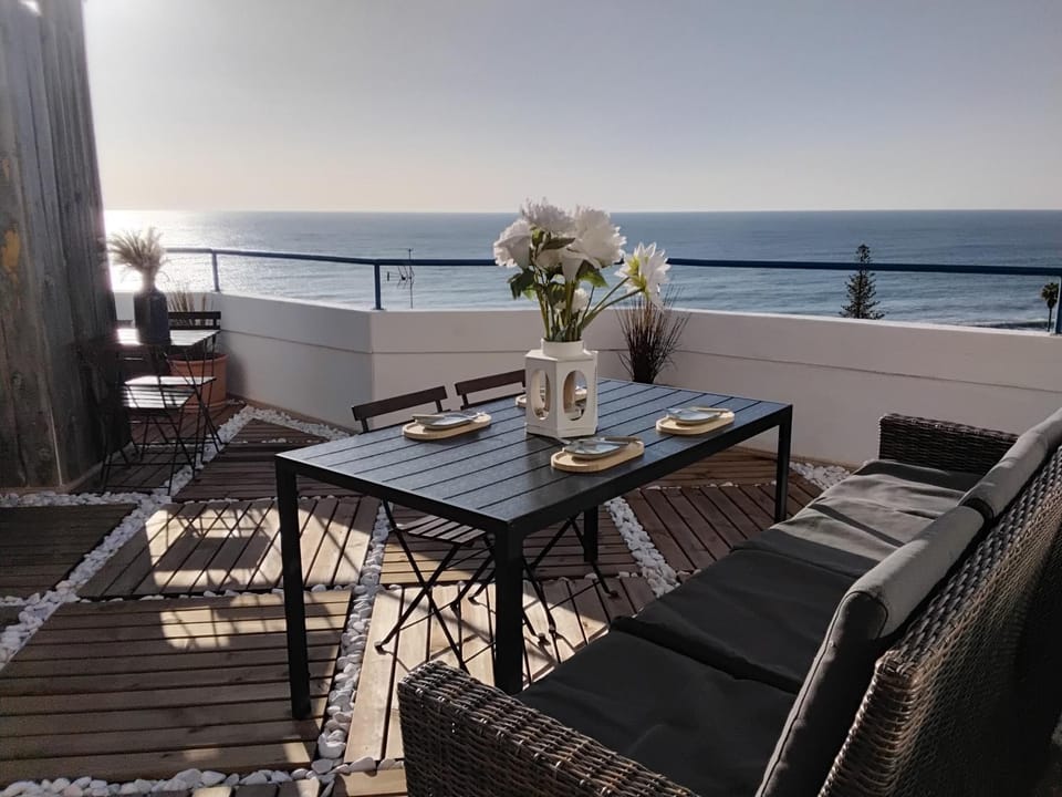 Patio, Dining area, Sea view