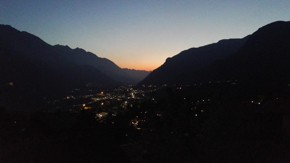 Natural landscape, Mountain view, Sunset