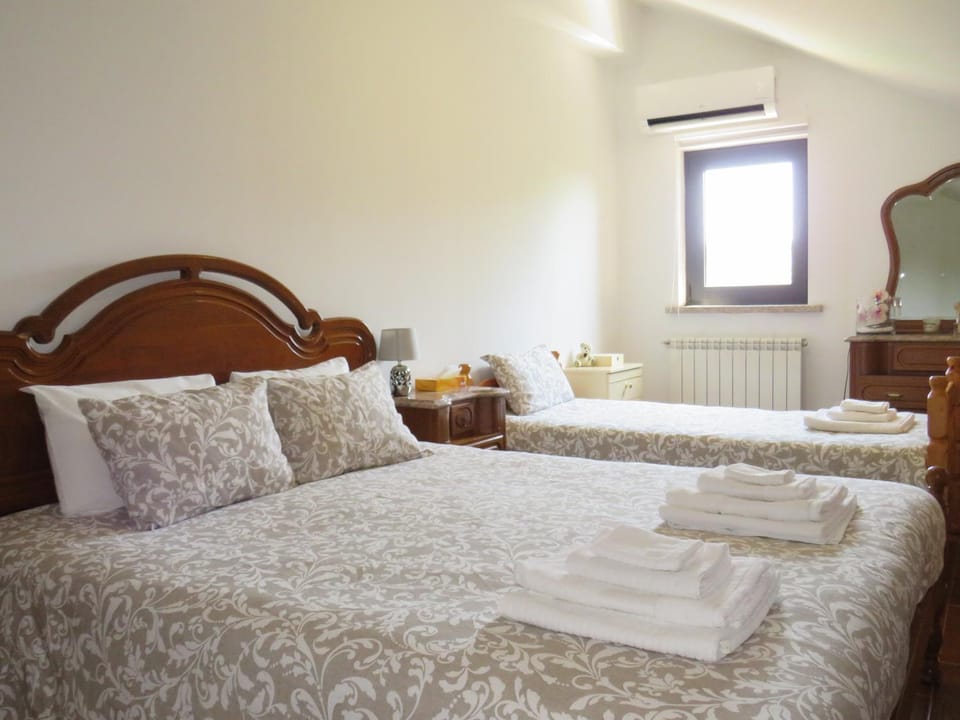 Bed, View (from property/room), Photo of the whole room, Bedroom, Mountain view, children, Family, internet, towels, air conditioner