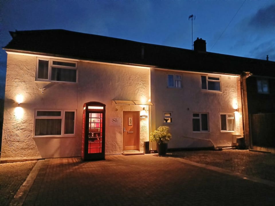 Property building, Night, Parking