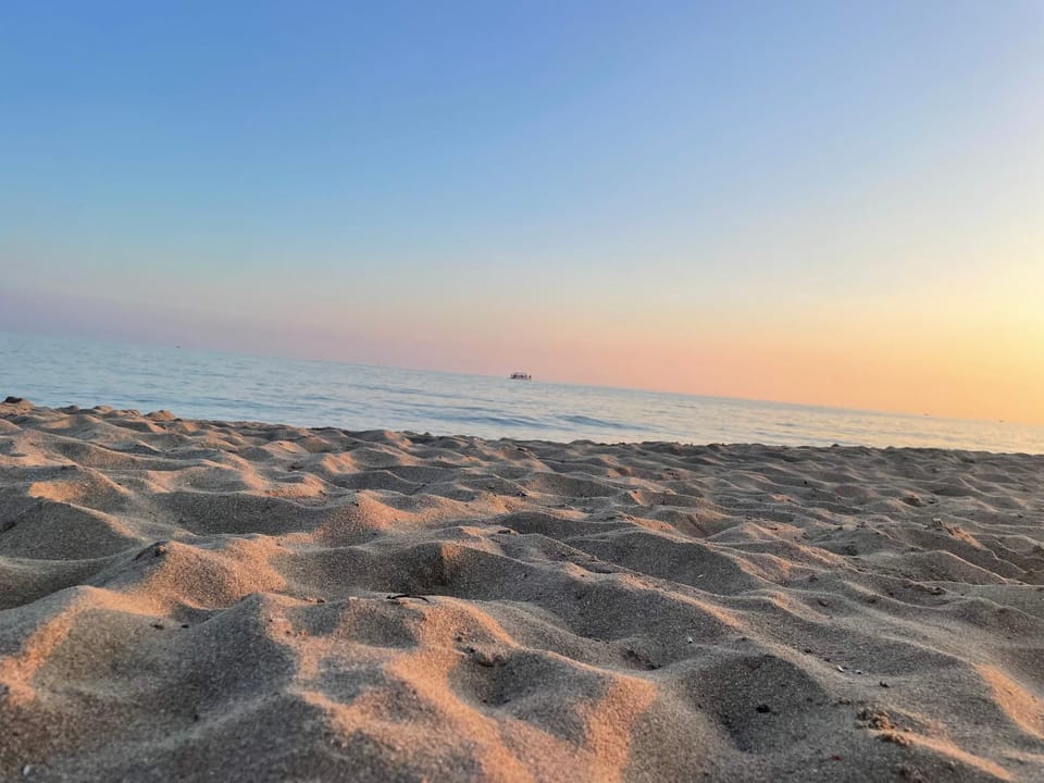 Day, Natural landscape, Beach, Sea view, Sunset