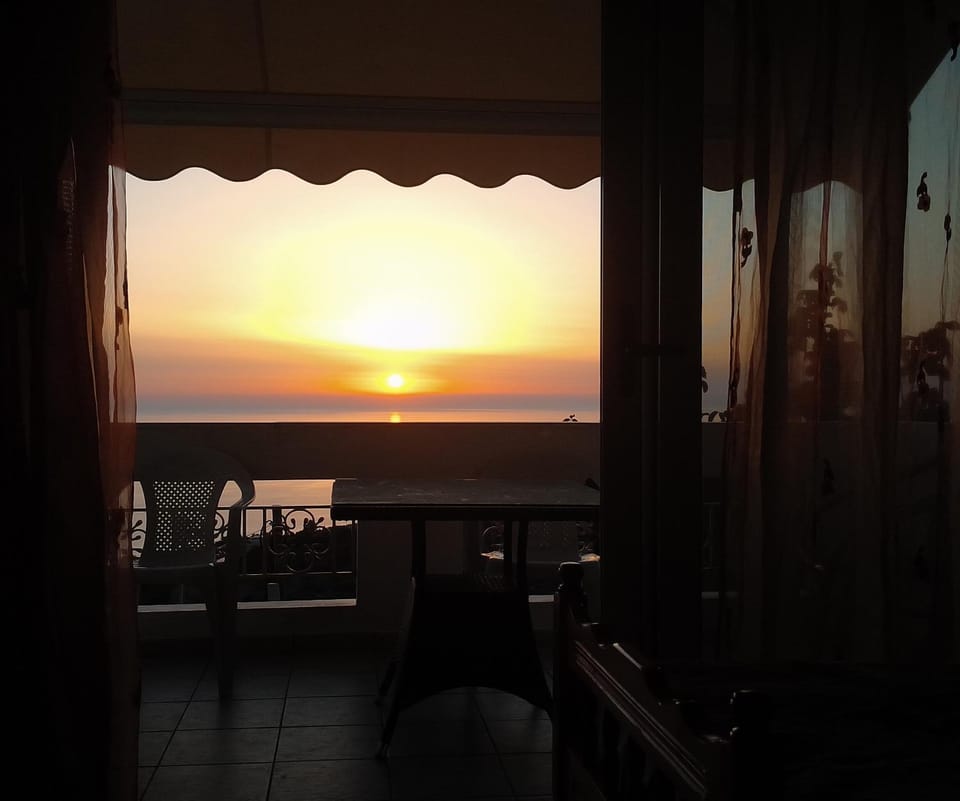 Summer, Balcony/Terrace, Sea view, Sunset