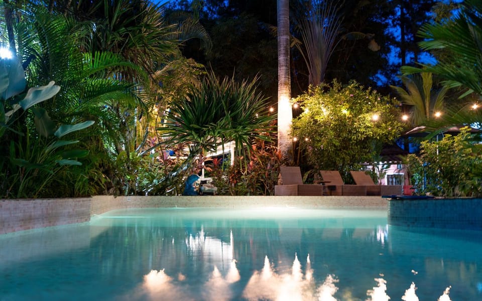 Night, Pool view