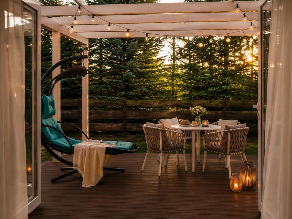 Patio, Garden, Balcony/Terrace, Living room, Garden view