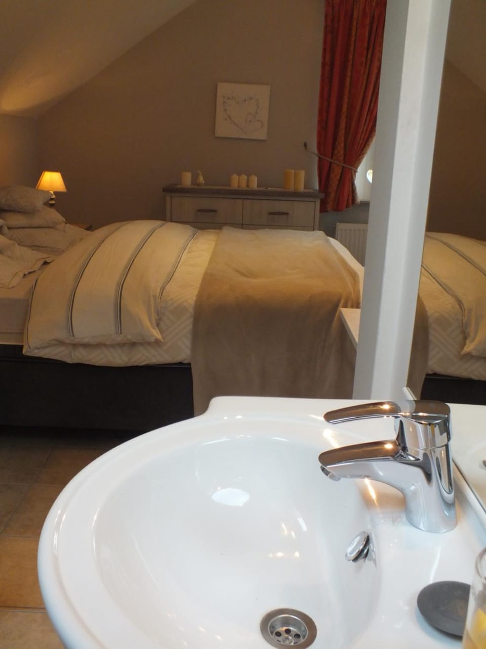 Bed, Bathroom, Bedroom
