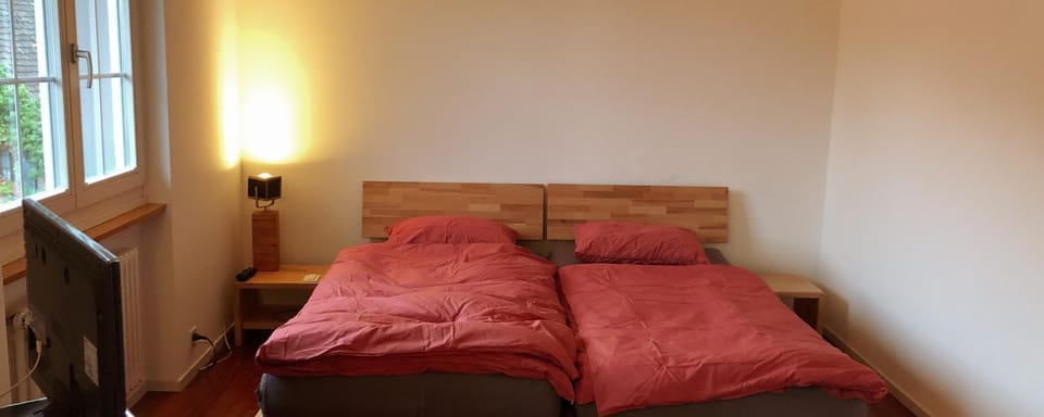 Bed, TV and multimedia, Photo of the whole room, Bedroom