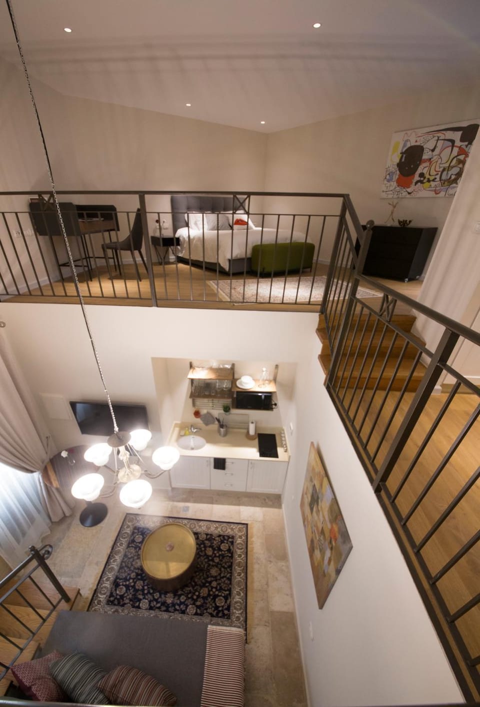 Kitchen or kitchenette, Living room, Photo of the whole room, Bedroom