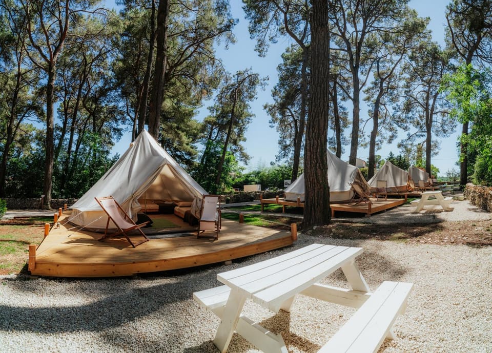 Camp 'Dvor' bell tent accommodation Bed and Breakfast in Istria County