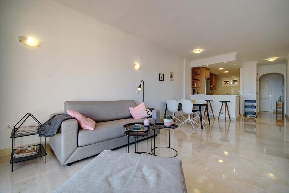 Living room, Seating area, Sea view