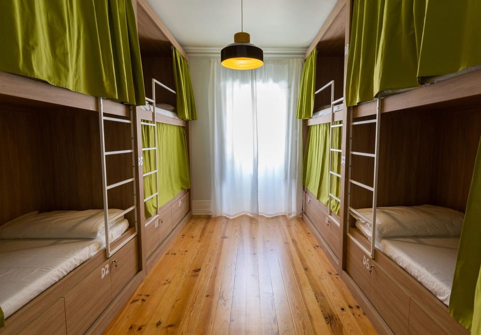 Bed, Photo of the whole room, Bedroom, bunk bed, wardrobe