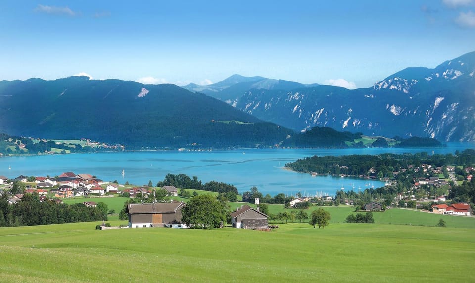 Natural landscape, Lake view, Mountain view