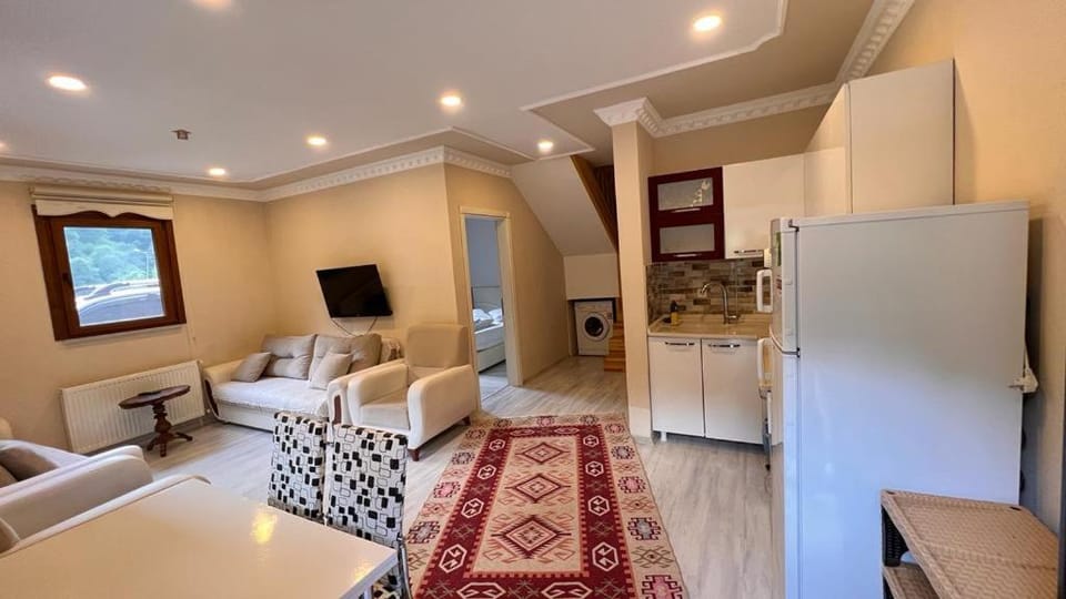 TV and multimedia, Kitchen or kitchenette, Living room, Seating area